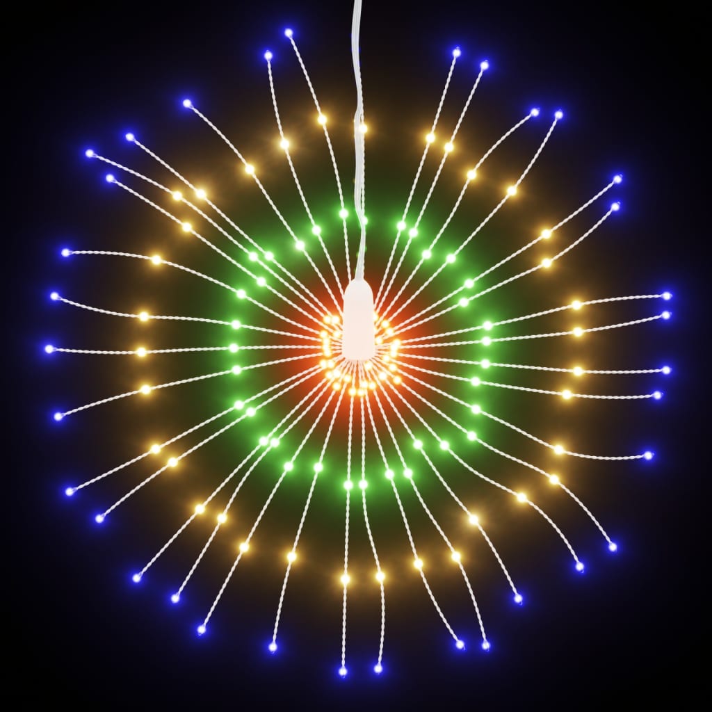Weihnachtsbeleuchtung Feuerwerk 140 LEDs Warmweiß 17 cm