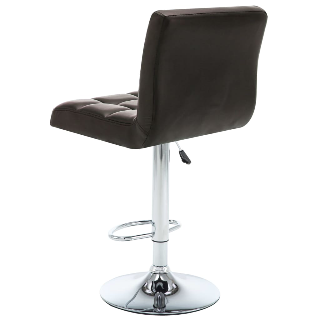 Barhocker 2 Stk. Weinrot Kunstleder