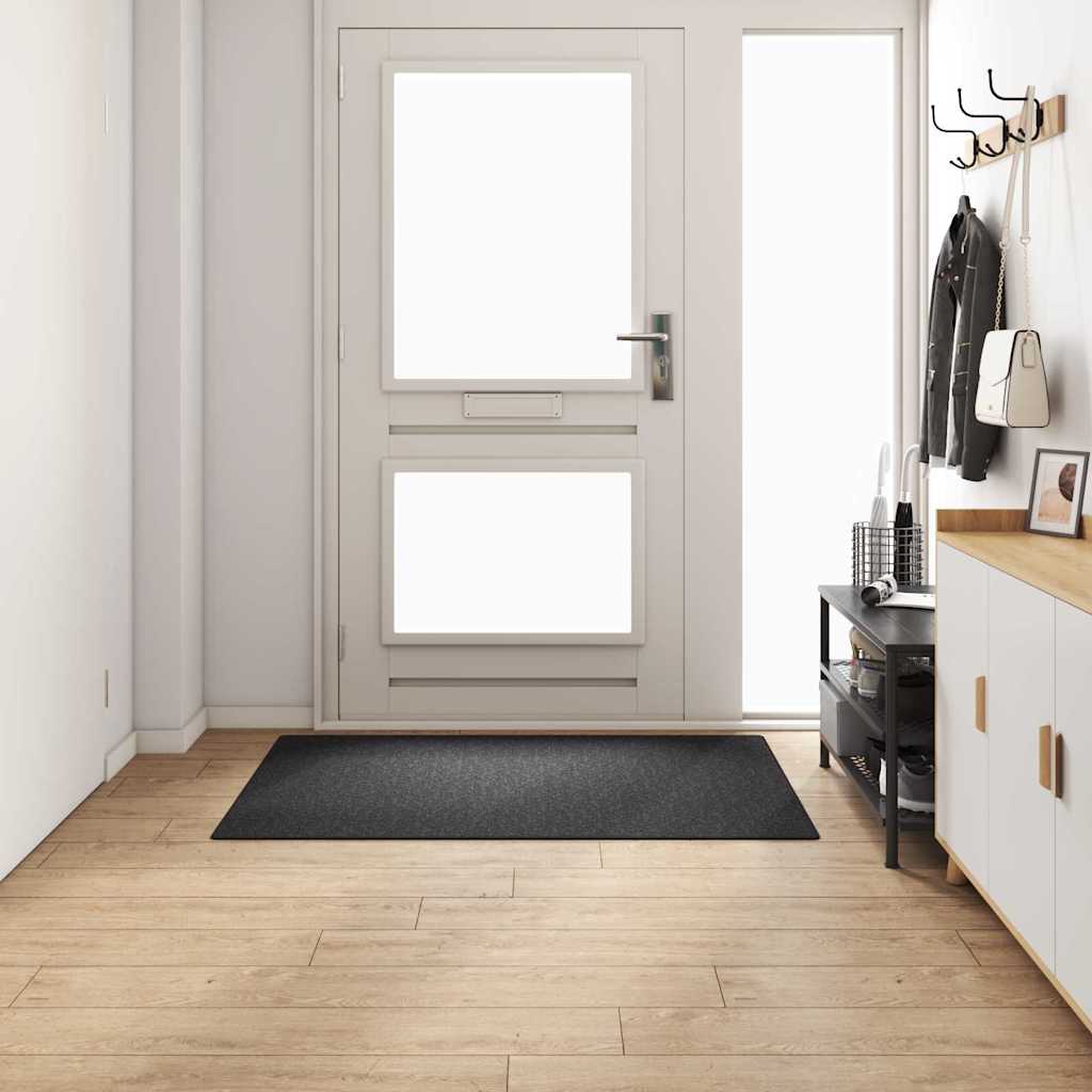 Teppichläufer Anthrazit 80 x 500 cm 100% Polypropylen