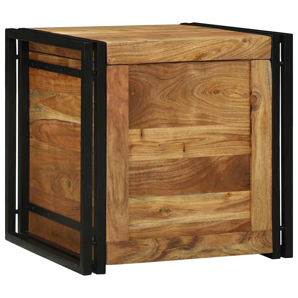 Aufbewahrungsbox 50 x 50 x 50 cm Massives upgecyceltes Holz