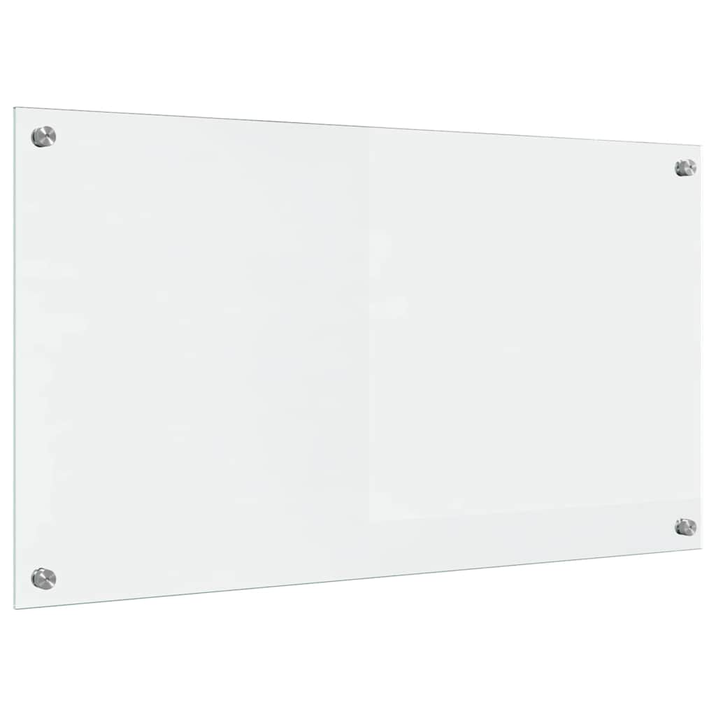 Küchenrückwand 2 pcs Weiß 70 x 40 cm Gehärtetes Glas