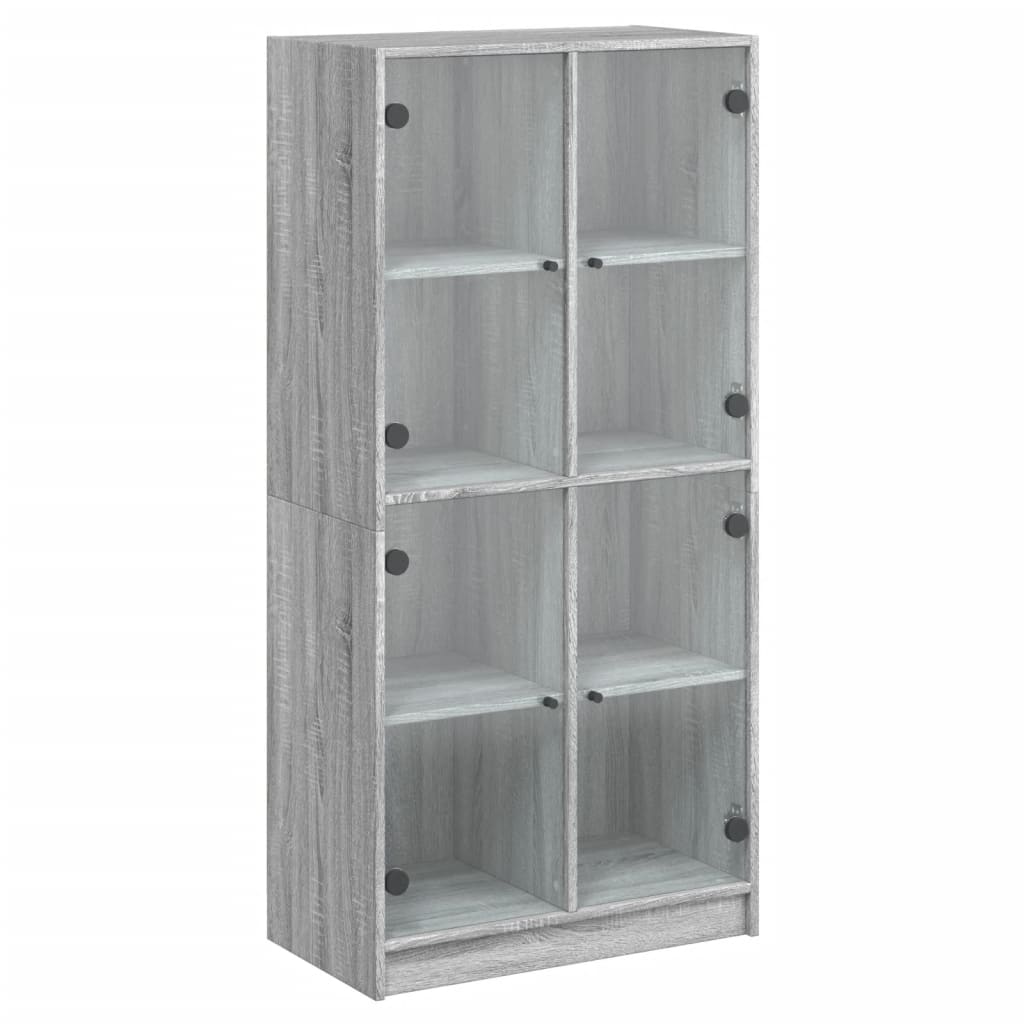 Bücherschrank mit Türen Weiß 136x37x142 cm Holzwerkstoff