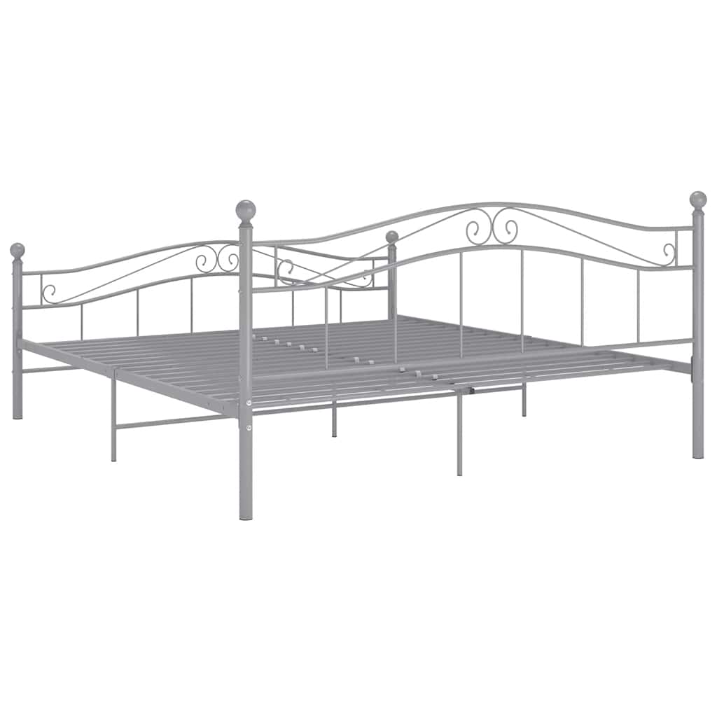 Bett Weiß Metall 120x200 cm