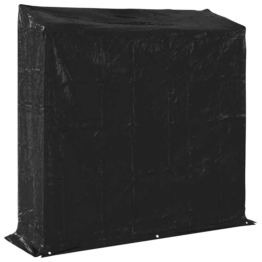 Brennholzregal mit Regenschutz 100,5x40,5x110,5 cm