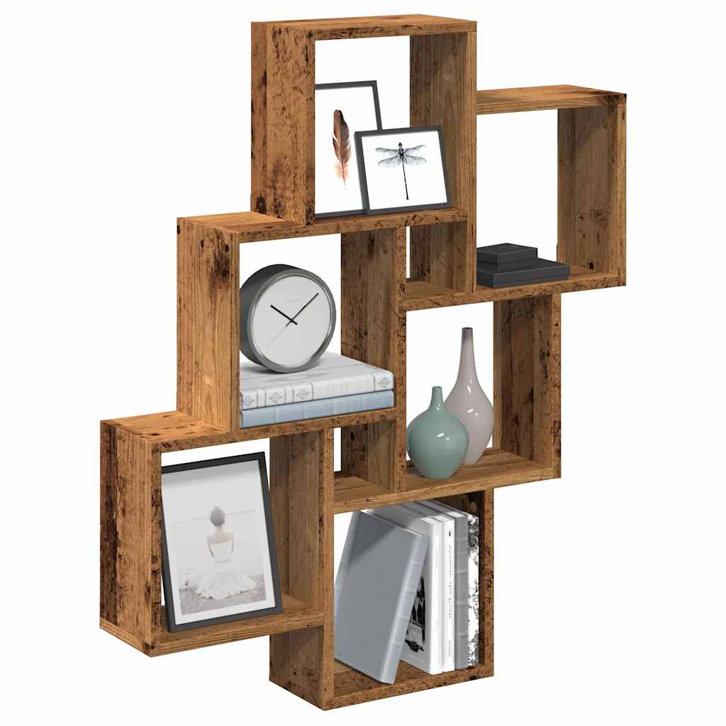 Würfelregal Weiß 78x15x93 cm Holzwerkstoff