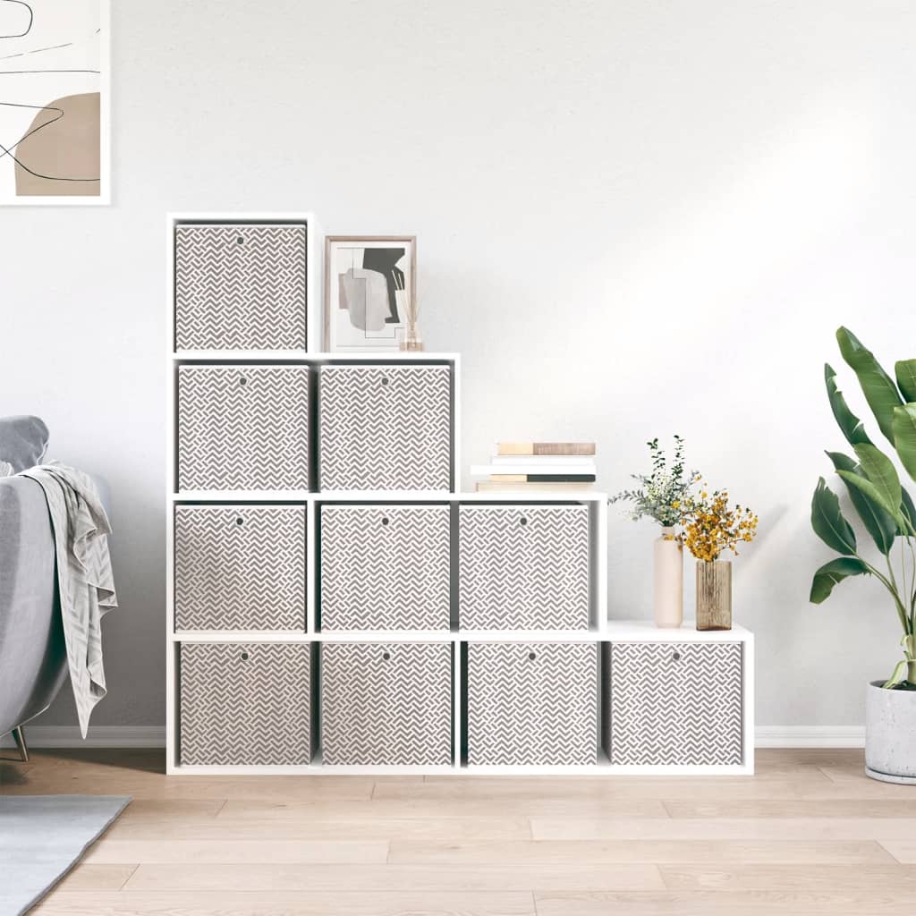 Faltboxen 4 Stk. Creme 32x32x32 cm Vlies