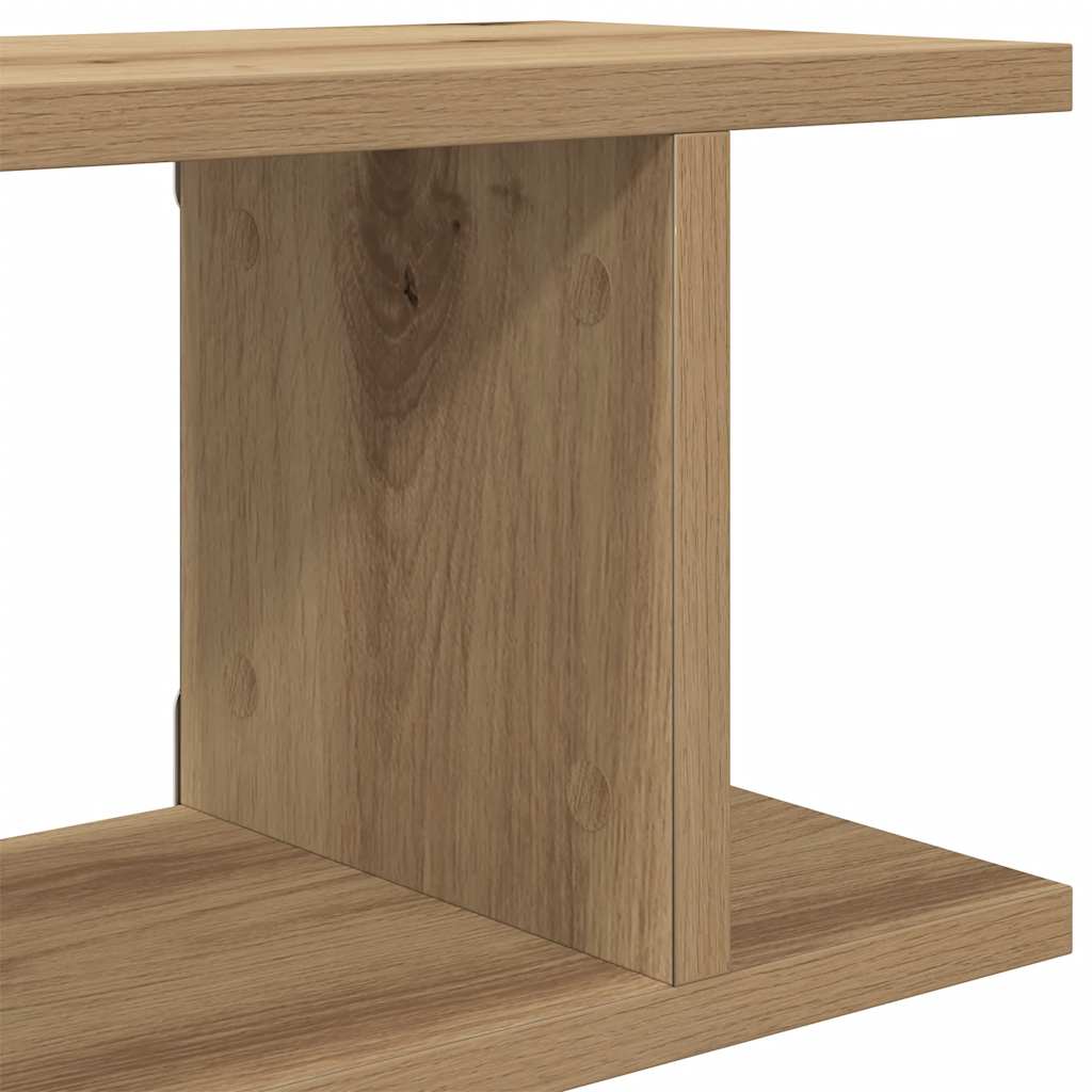 Wandregale 2 Stk. Weiß 75x18x20 cm Holzwerkstoff