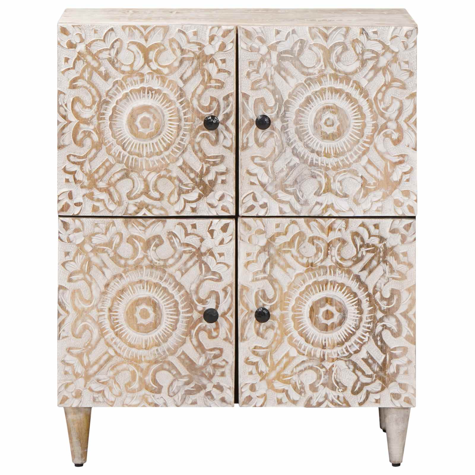 Sideboard mit Speicher Braun 60 x 33,5 x 75 cm Massivholz Mango