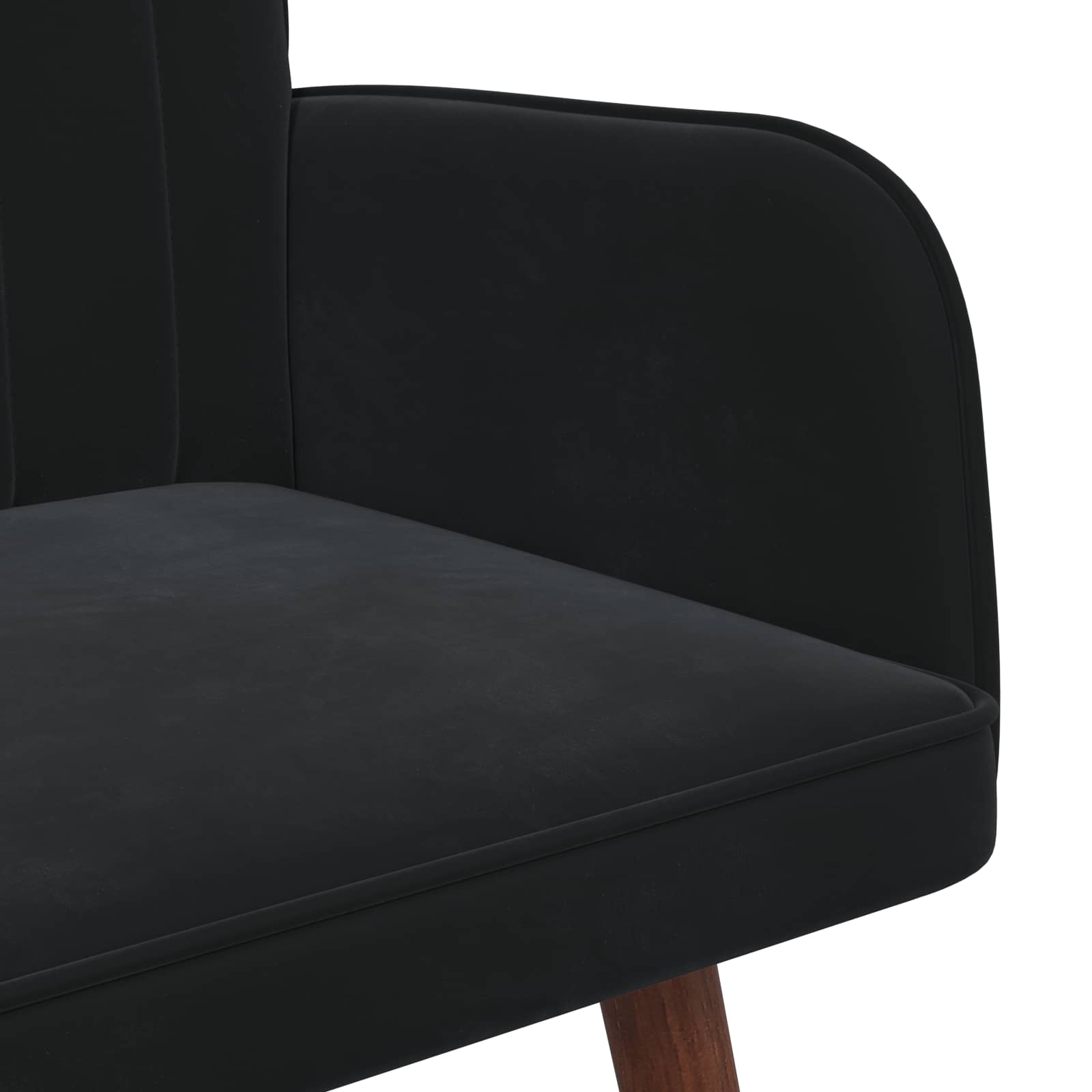 2-Sitzer Sofa Hellgrau 115 x 61 x 87 cm Samt (V)