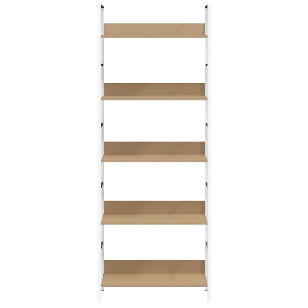 Bücherregal 3 Regalböden Schwarz 60×27,6×90,5 cm Holzwerkstoff