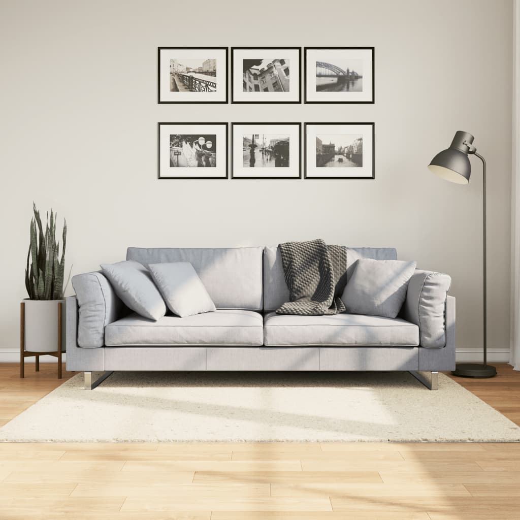 Teppich OVIEDO Kurzflor Anthrazit 120x120 cm