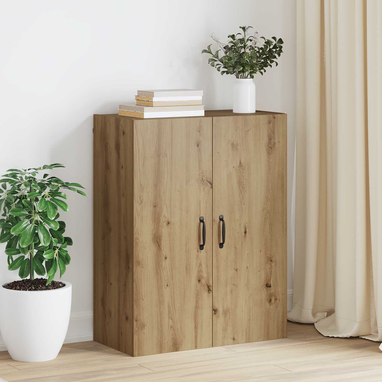 Hängeschrank Weiß 69,5x34x90 cm Holzwerkstoff