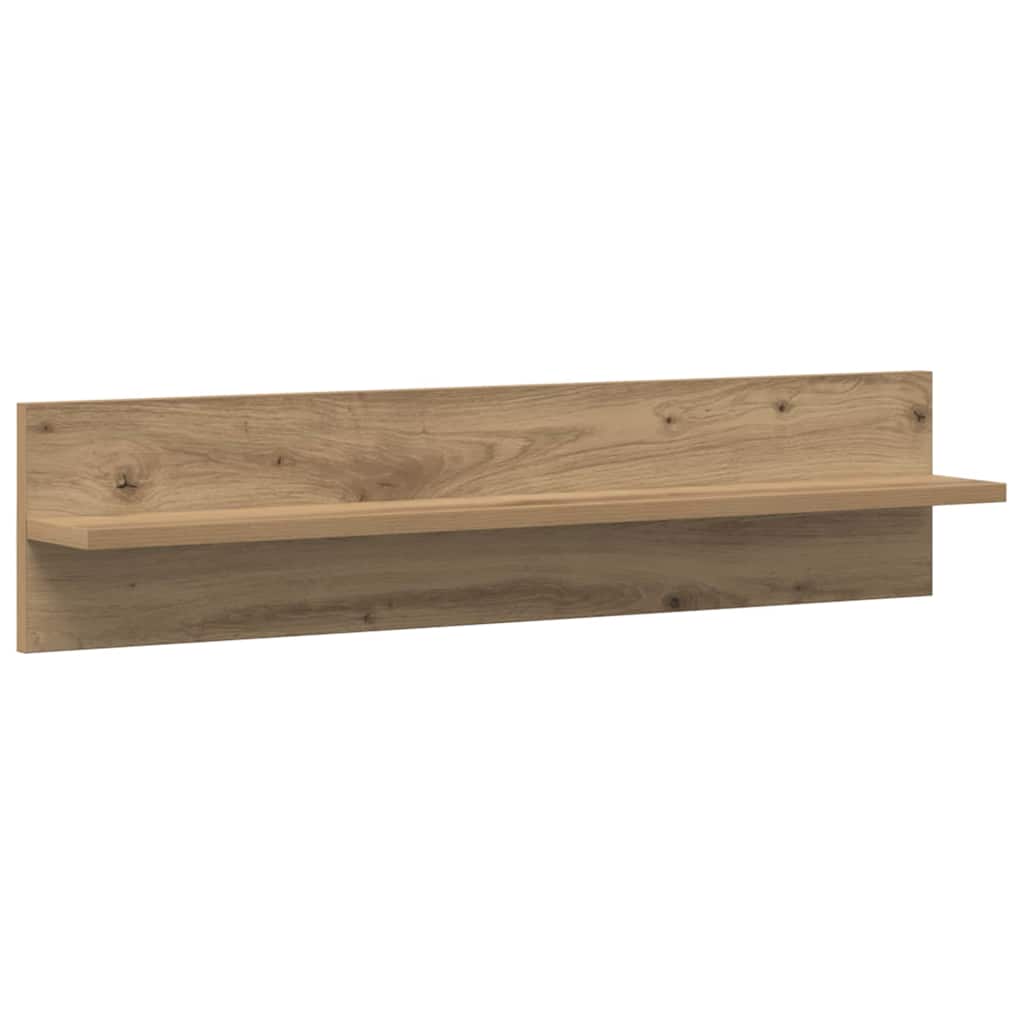 Wandregale 2 Stk. Weiß 80x11,5x18 cm Holzwerkstoff