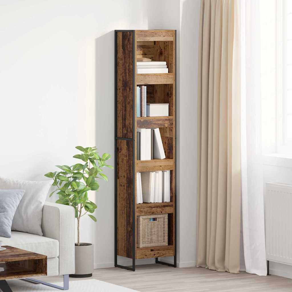 Bücherregal 2 pcs Schwarz Eichen-Optik 60 x 30 x 189,5 cm