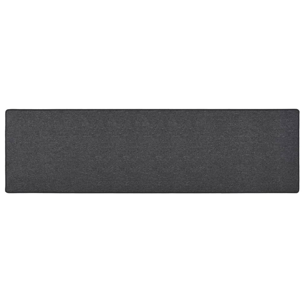 Teppichläufer Anthrazit 80 x 500 cm 100% Polypropylen