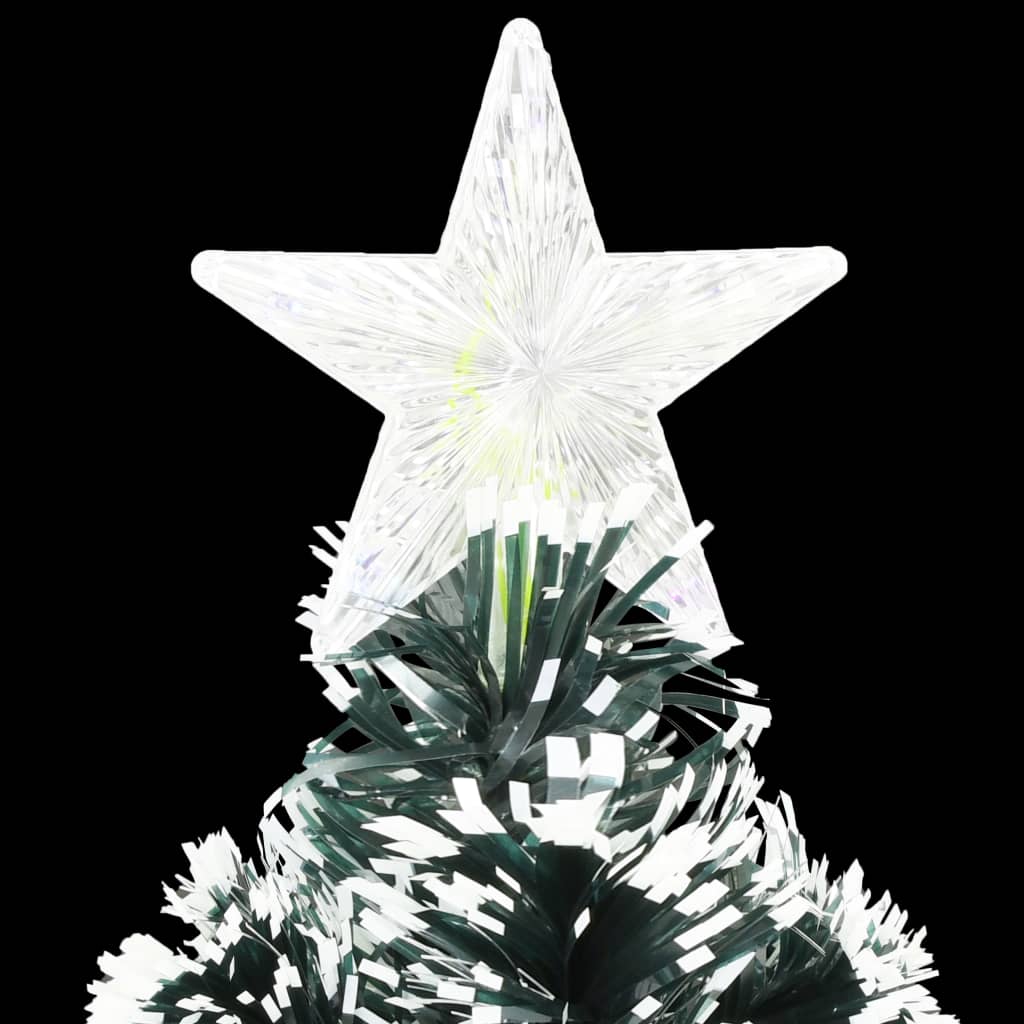 Vorbeleuchteter Weihnachtsbaum mit Ständer und LED 150 cm Glasfaser