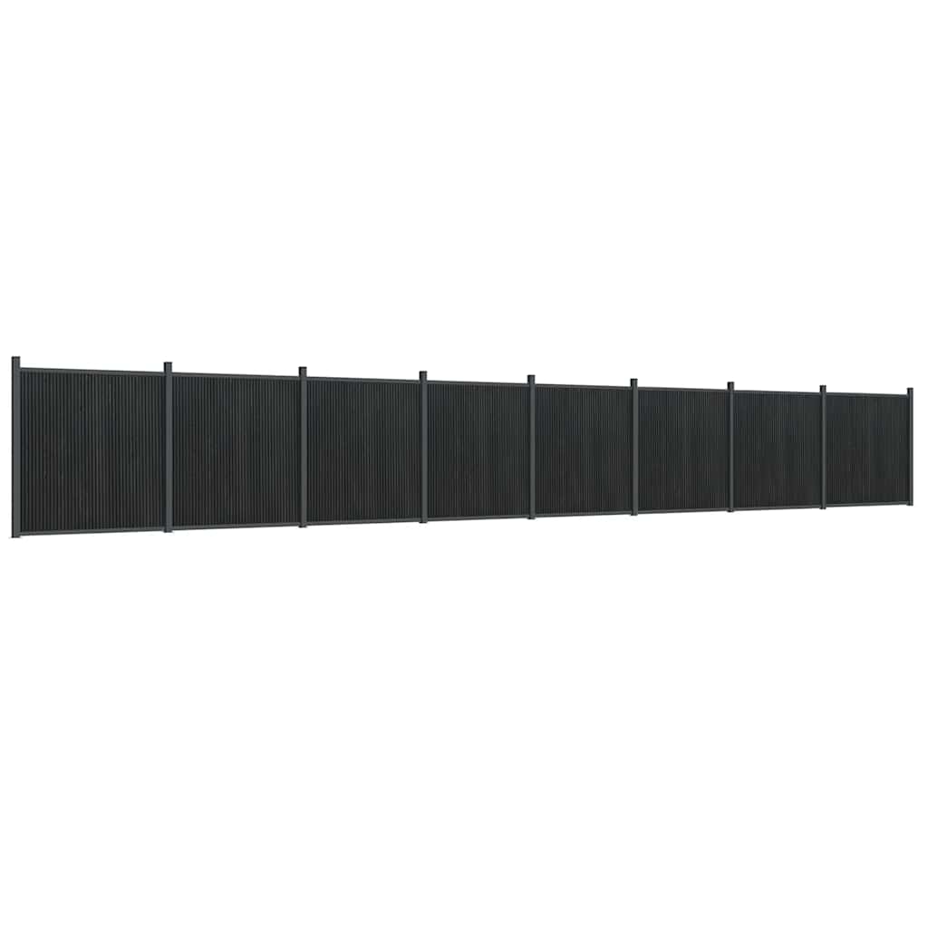 Zaunelement Grau 353x186 cm WPC