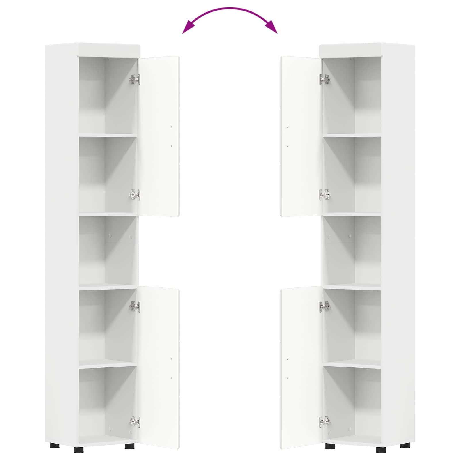 Badezimmermöbel-Set TULUM 2 pcs Weiß 60 x 34 x 63 cm