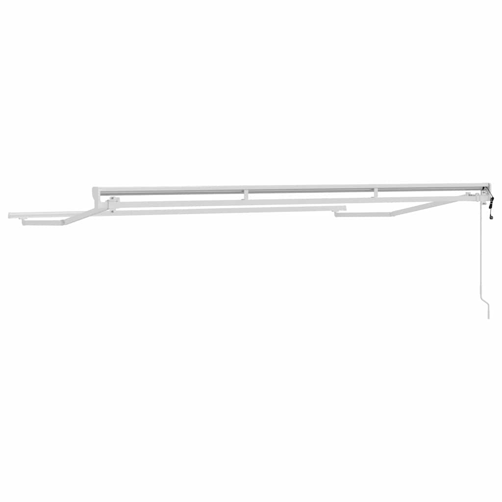 Markisenrahmen Verstellbar Weiß 2,5 x 2 m Stahl