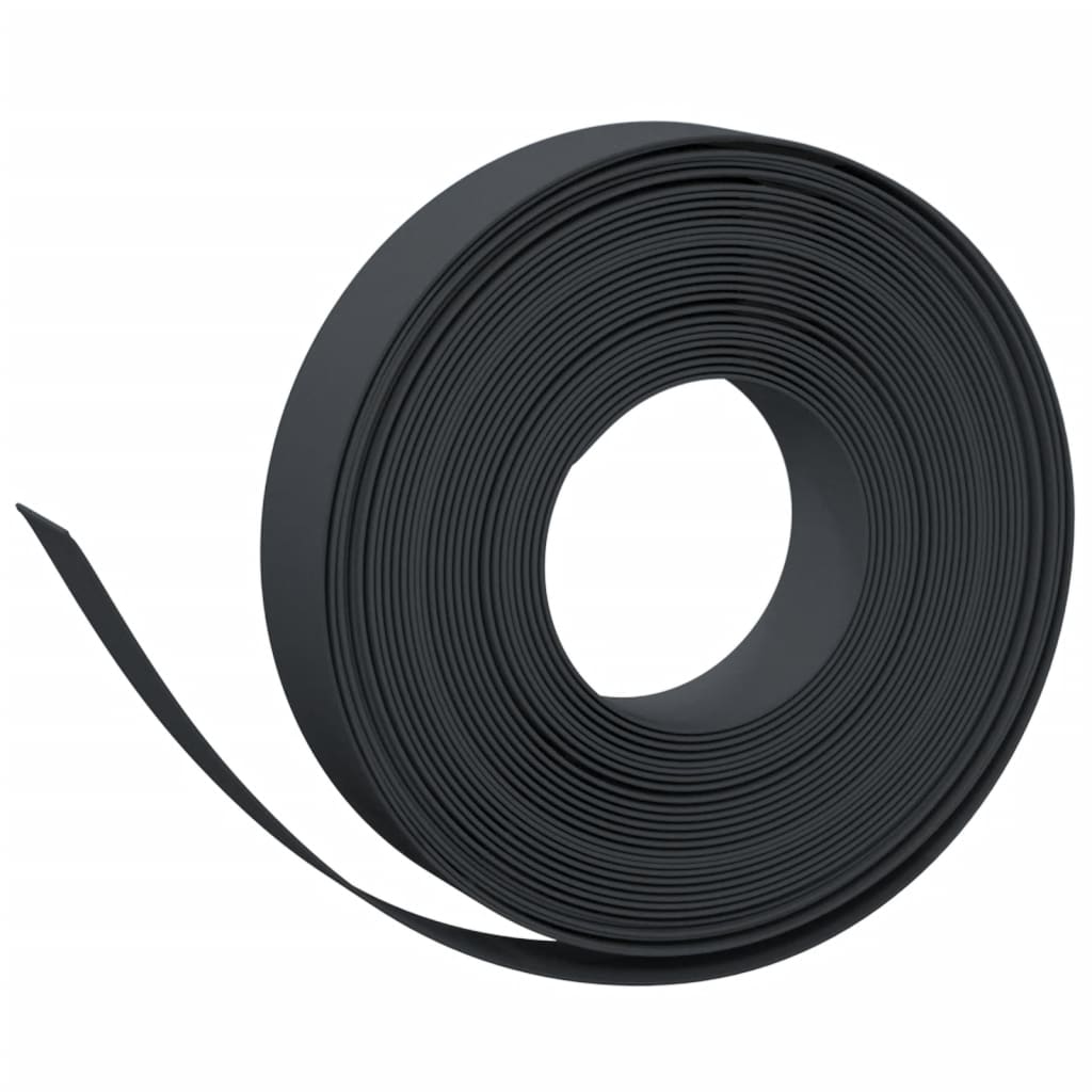 Gartenumrandung 25 m 10 cm PE Grau