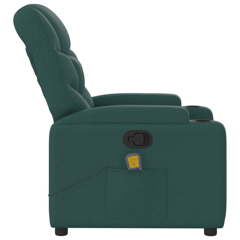 Massage-Relaxsessel, hellgrauer Stoff