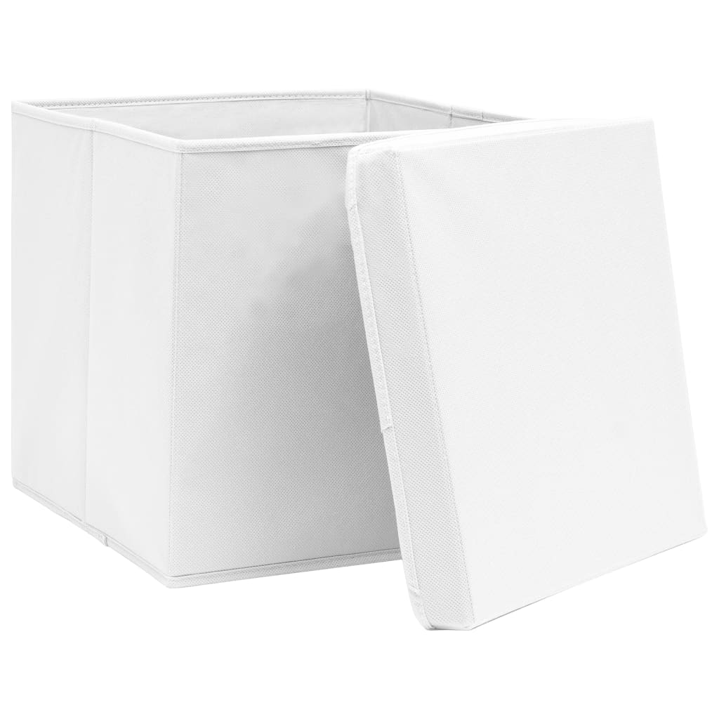 Aufbewahrungsboxen 4 Stk. Blau 32x32x32 cm Stoff