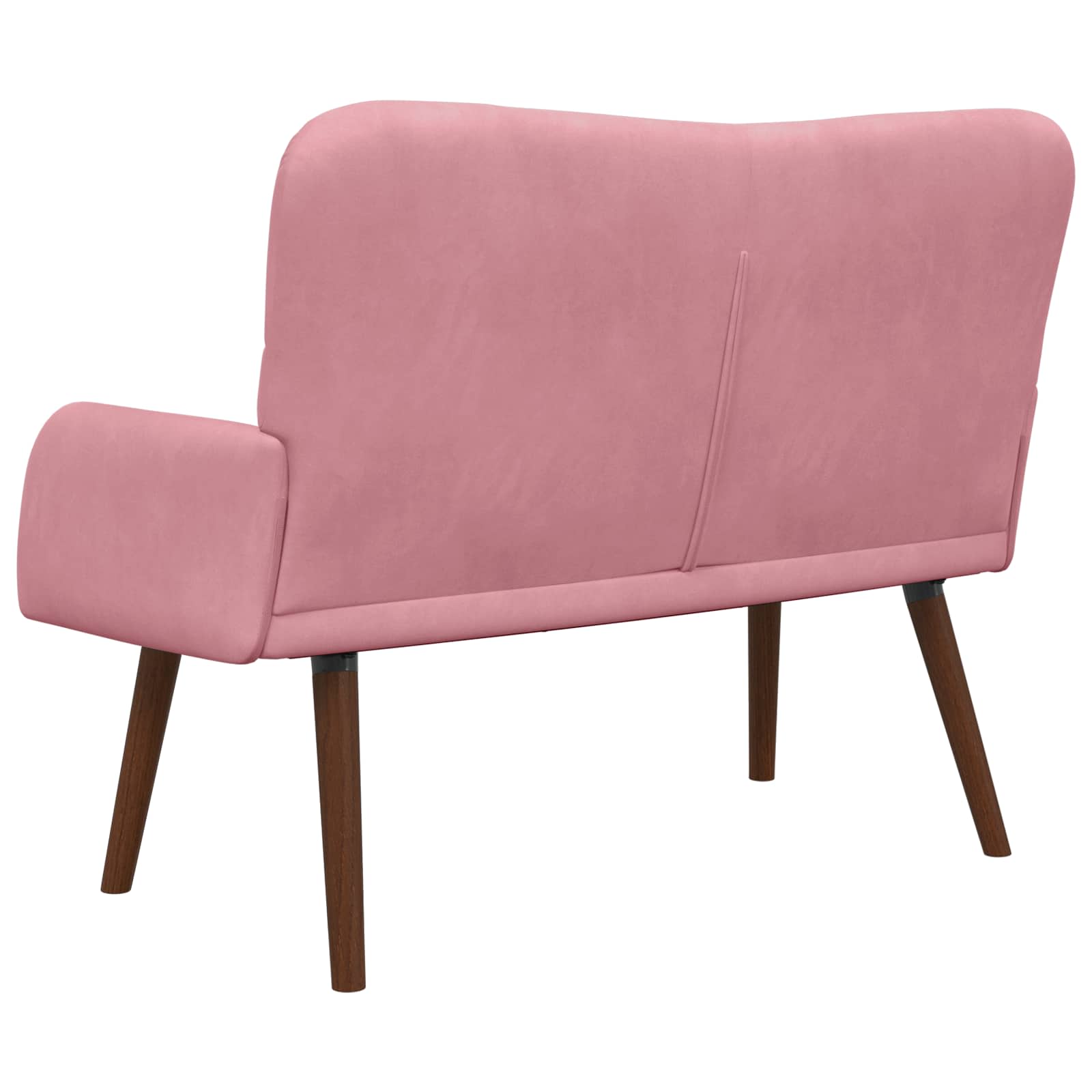 2-Sitzer Sofa Hellgrau 115 x 61 x 87 cm Samt (V)