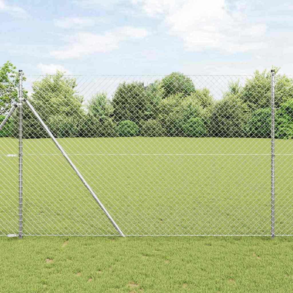 Outdoor Kettenglied-Zaun Erdfixierung 10 x 0,4 m Grün Netz