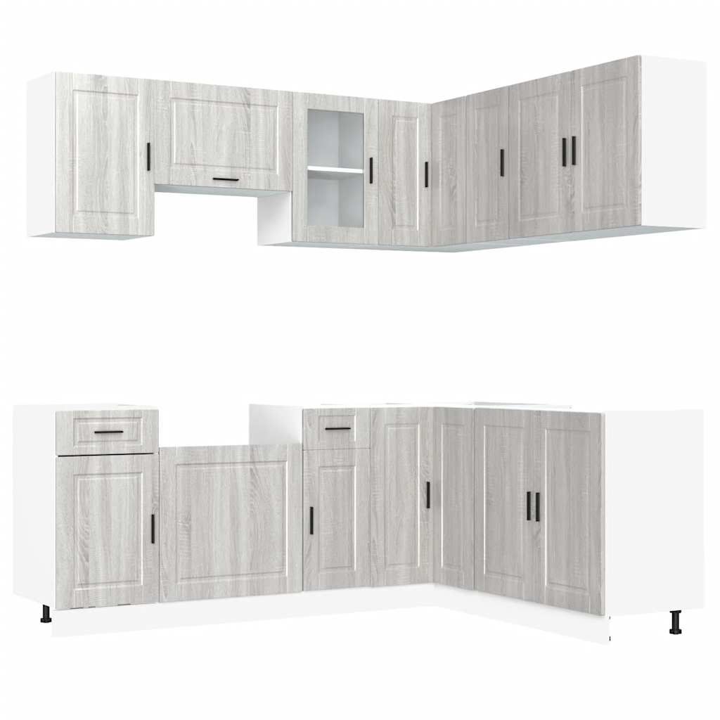 11-tlg. Küchenschrank-Set Porto Weiß Holzwerkstoff