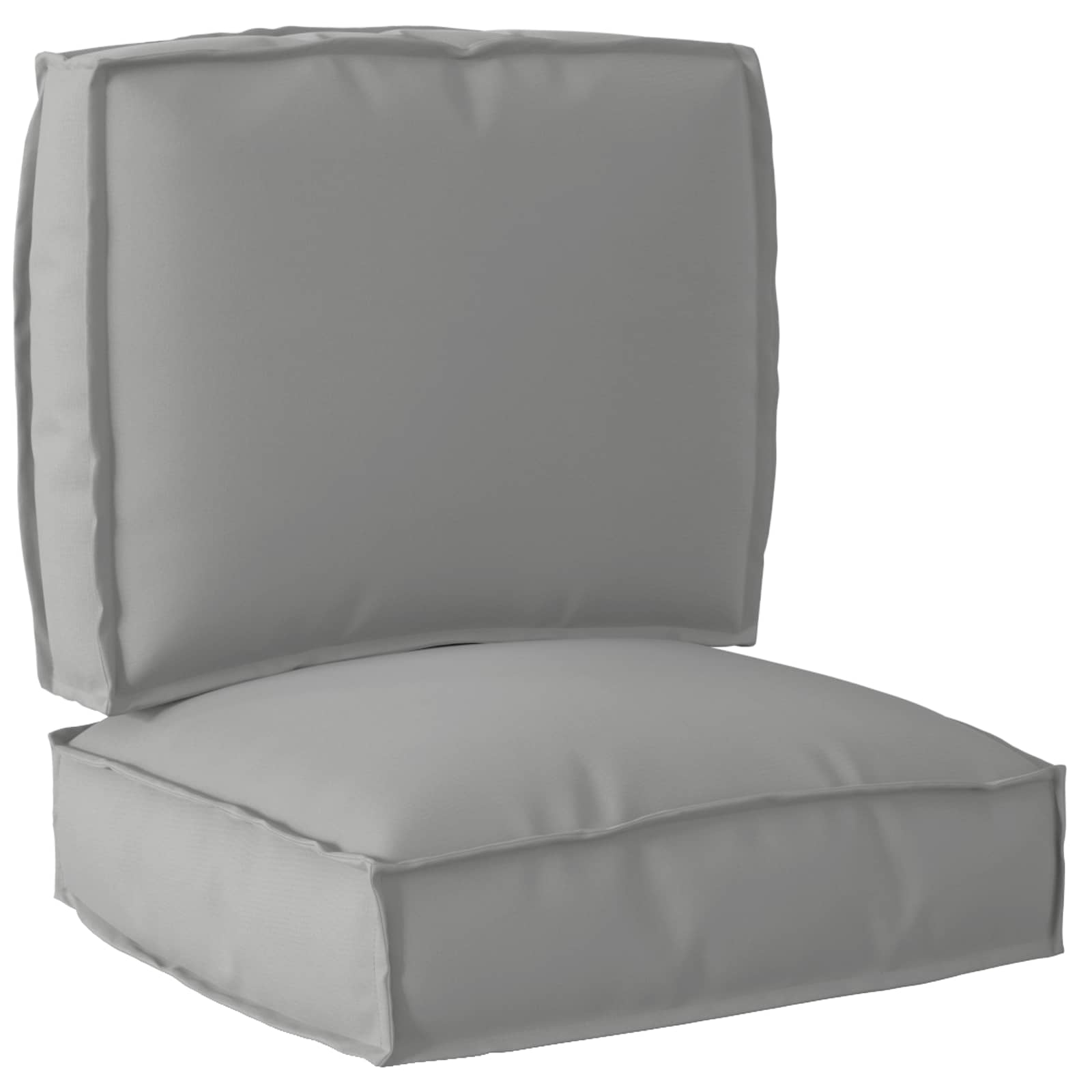 Palettenkissenset 2 pcs Grau 50 x 50 x 12 cm Oxford-Stoff