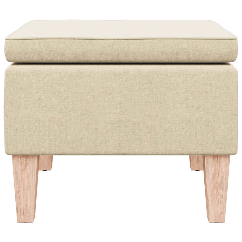Hocker mit Holzbeinen Weinrot Stoff