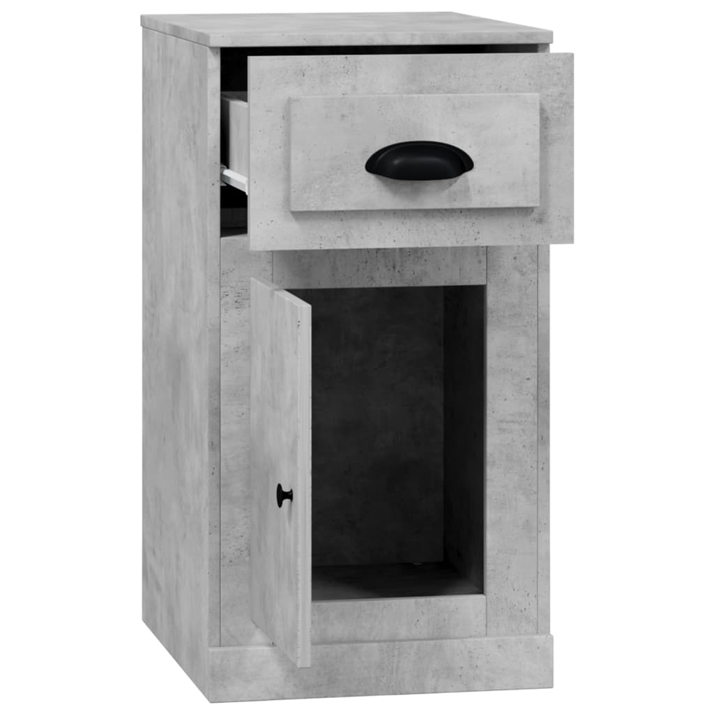 Beistellschrank mit Schublade Weiß 40x50x75 cm Holzwerkstoff