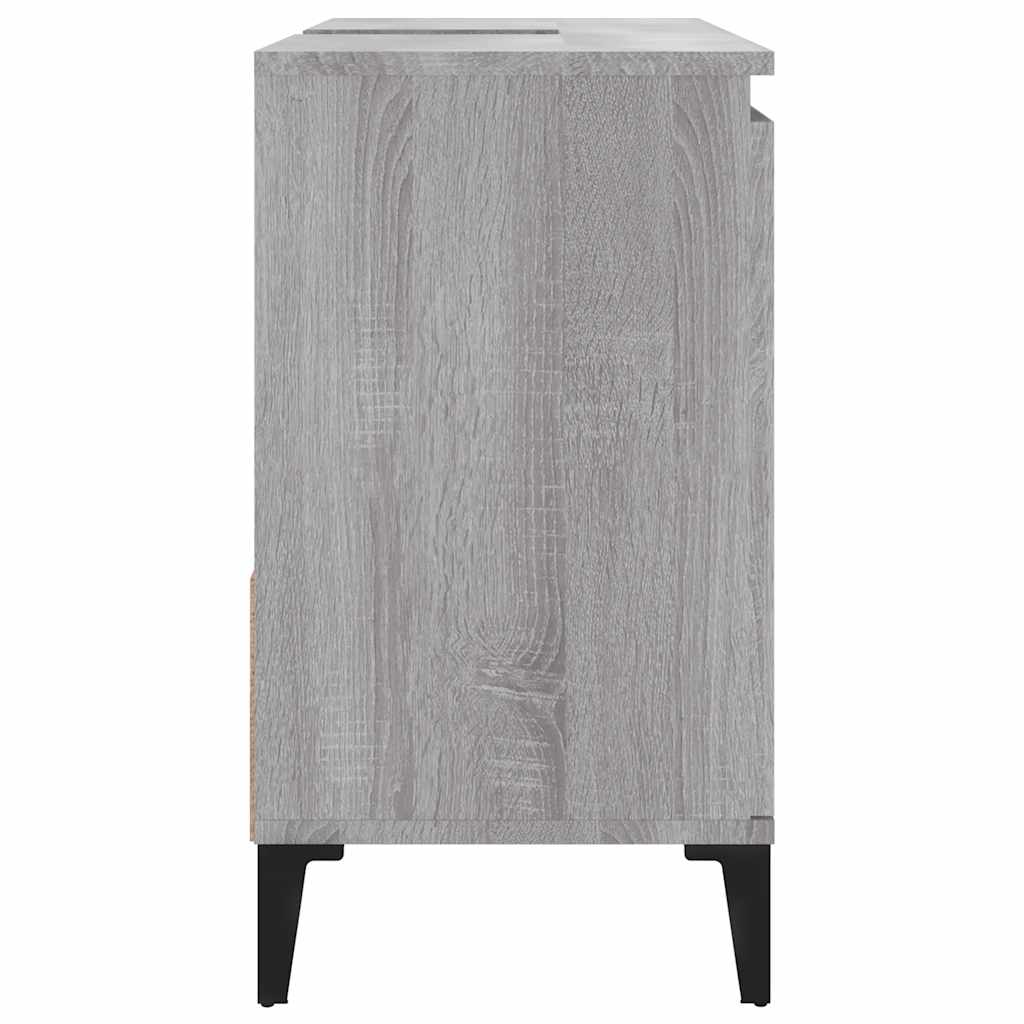 Badschrank Weiß 65x33x60 cm Holzwerkstoff