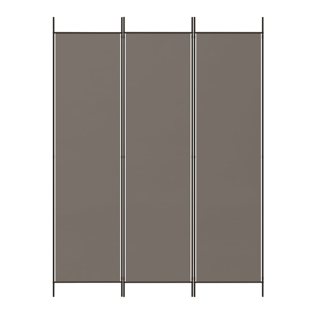3-teiliger Raumteiler Beige 150 x 220 cm Stoff