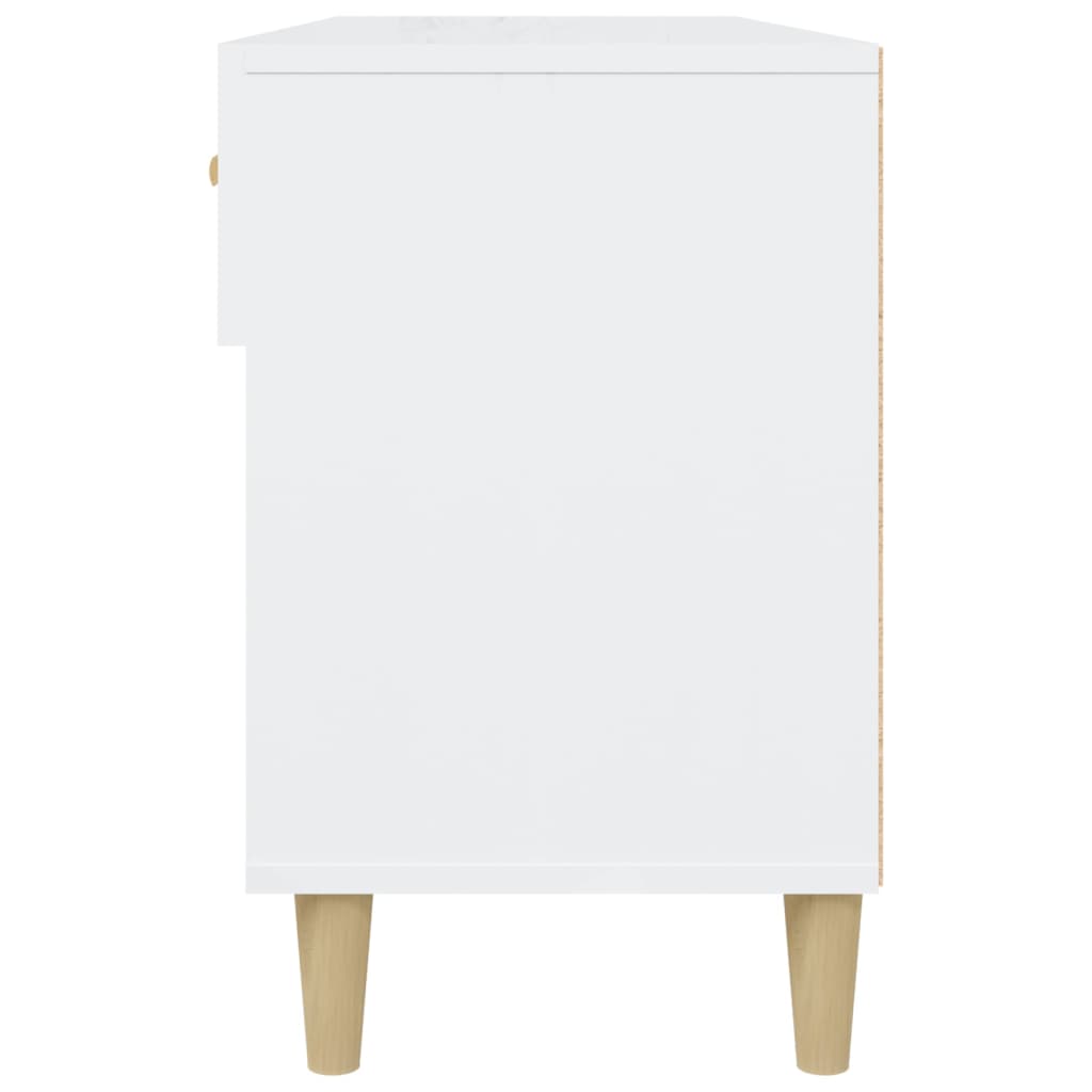 Schuhschrank Weiß 102x35x55 cm Holzwerkstoff