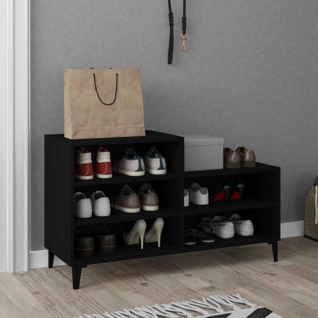 Schuhregal Weiß 102x36x60 cm Holzwerkstoff