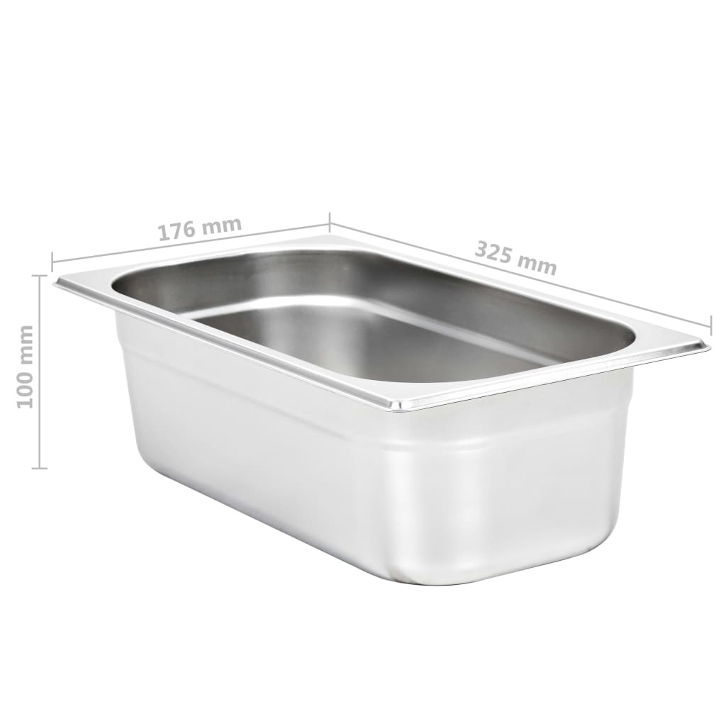 Gastronormbehälter 12 Stk. GN 1/3 20 mm Edelstahl
