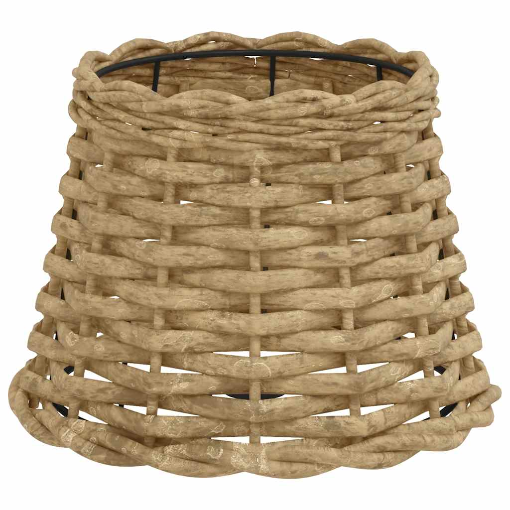 Lampenschirm Weiß Ø15x12 cm Korbweide