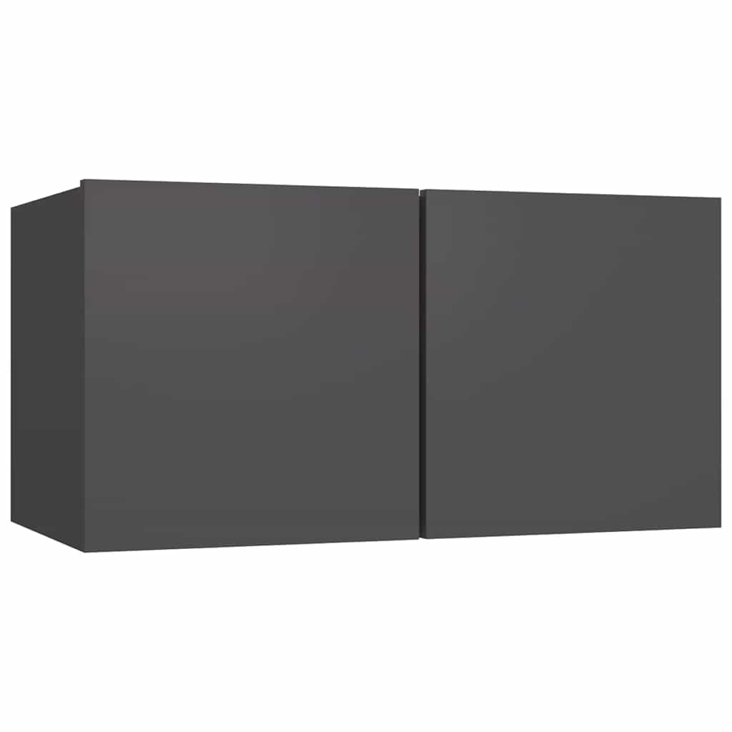 3-tlg. TV-Schrank-Set Weiß Holzwerkstoff
