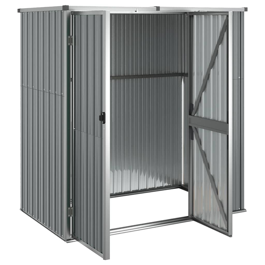 Gerätehaus Grün 88x89x161 cm Verzinkter Stahl