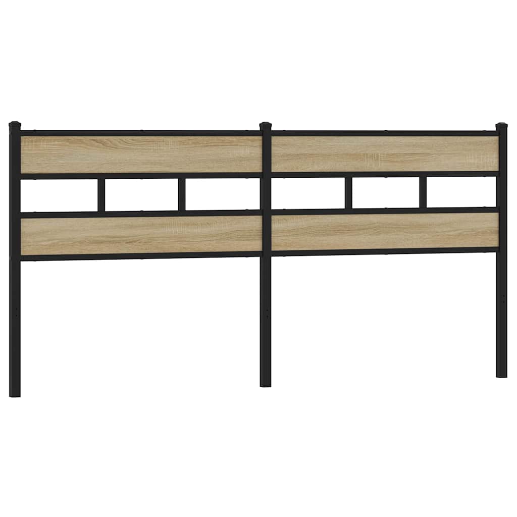 Ersatz-Kopfteil Räuchereiche 100 cm Eisen und Holzwerkstoff