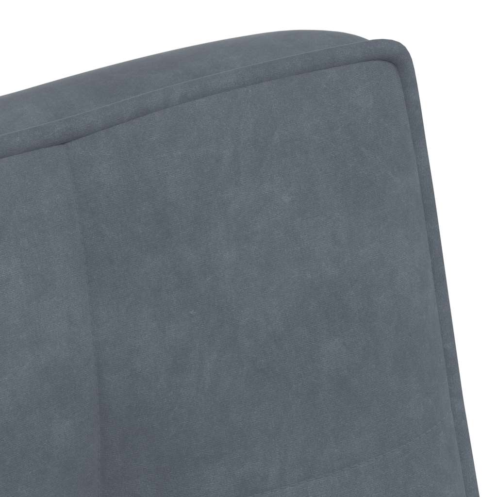 Sitzbank Hellgrau 110x74x84 cm Samt