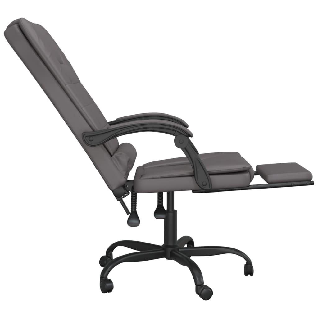 Bürostuhl mit Massagefunktion Schwarz Kunstleder