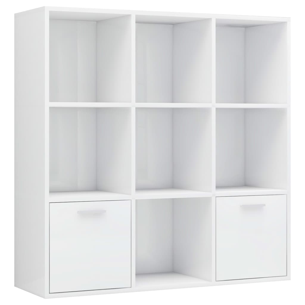 Bücherregal Weiß 98x30x98 cm Holzwerkstoff