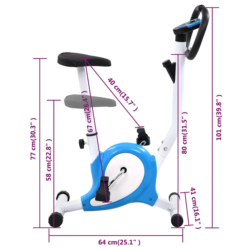 Heimtrainer mit Riemenantrieb Schwarz