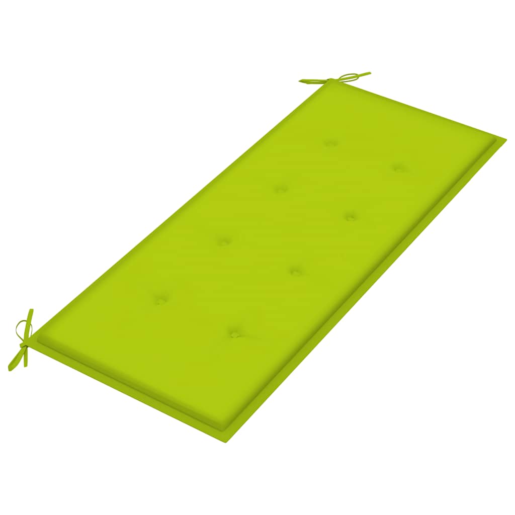 3-Sitzer-Gartenbank mit Auflage 150 cm Massivholz Eukalyptus