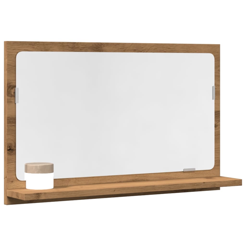 Badspiegel Weiß 40x10,5x37 cm Holzwerkstoff