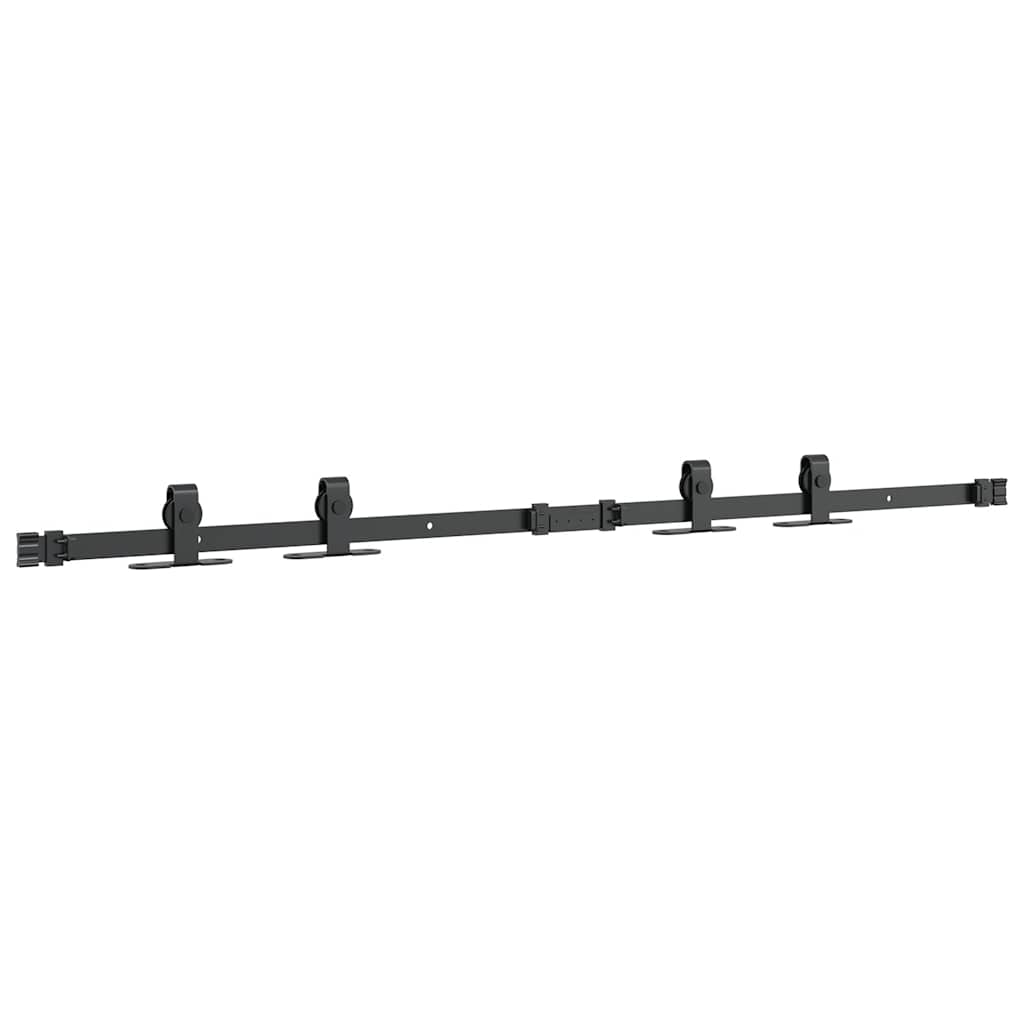 Schiebetürbeschlag Set für Schranktüren 91 cm Karbonstahl