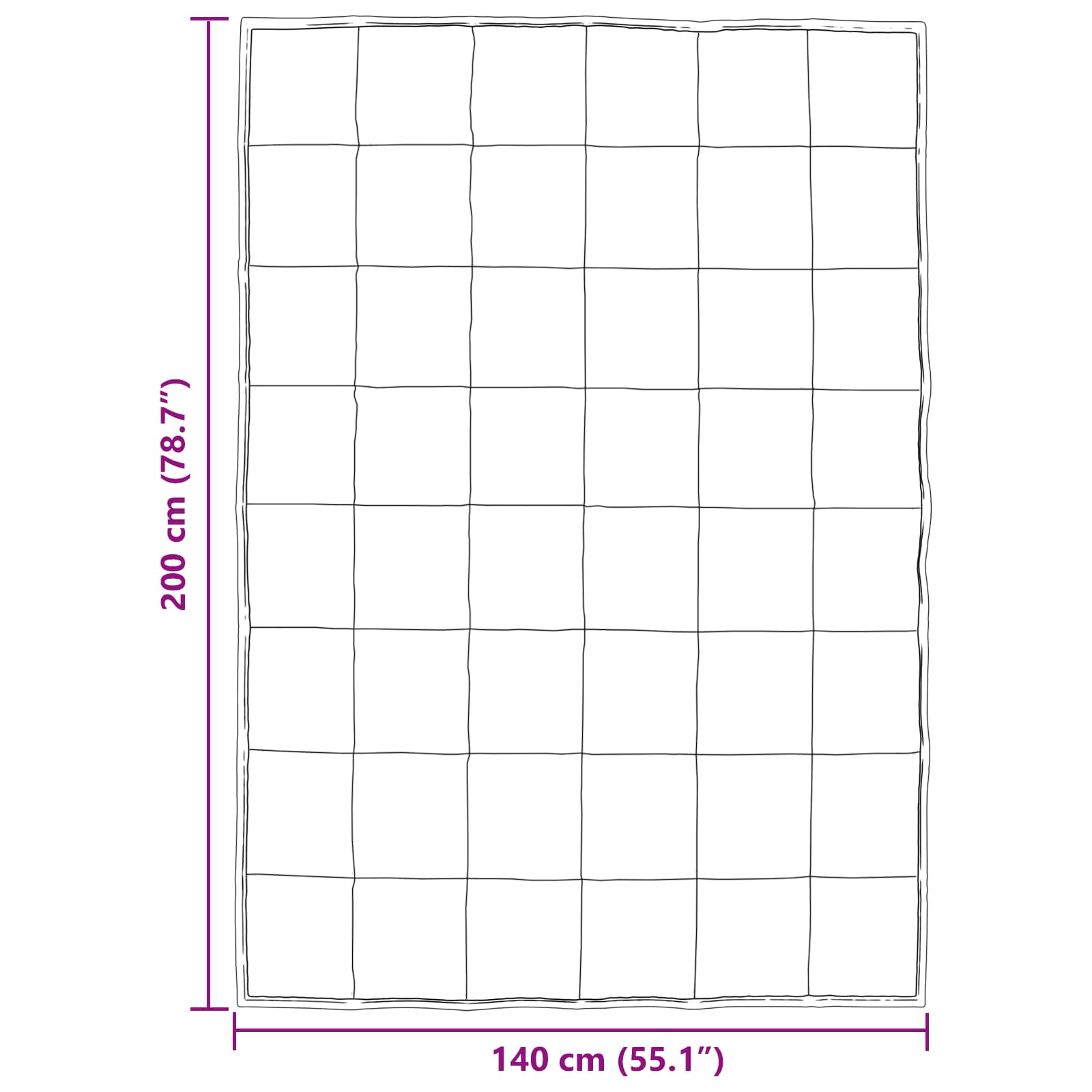 Winterbettdecke Gold 135 x 200 cm Satin und Mikrofaser
