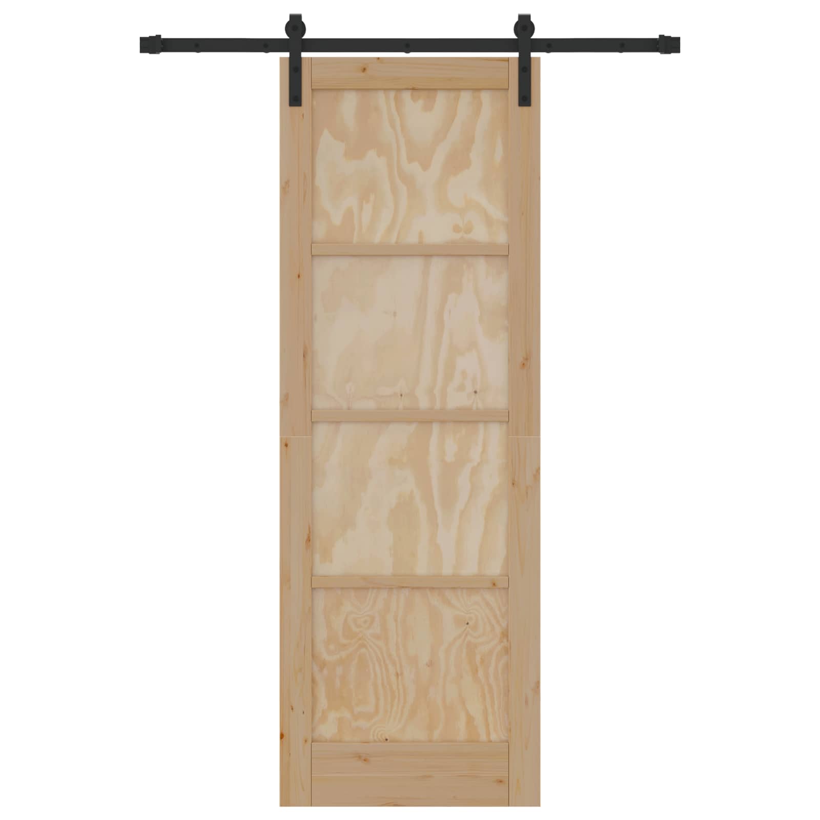 Schiebetür Natur 61 x 198,5 cm Massives Kiefernholz